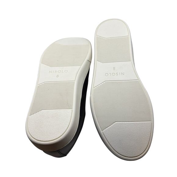 Nisolo Black Leather Casual Sneakers White Sole Men’s main image 6